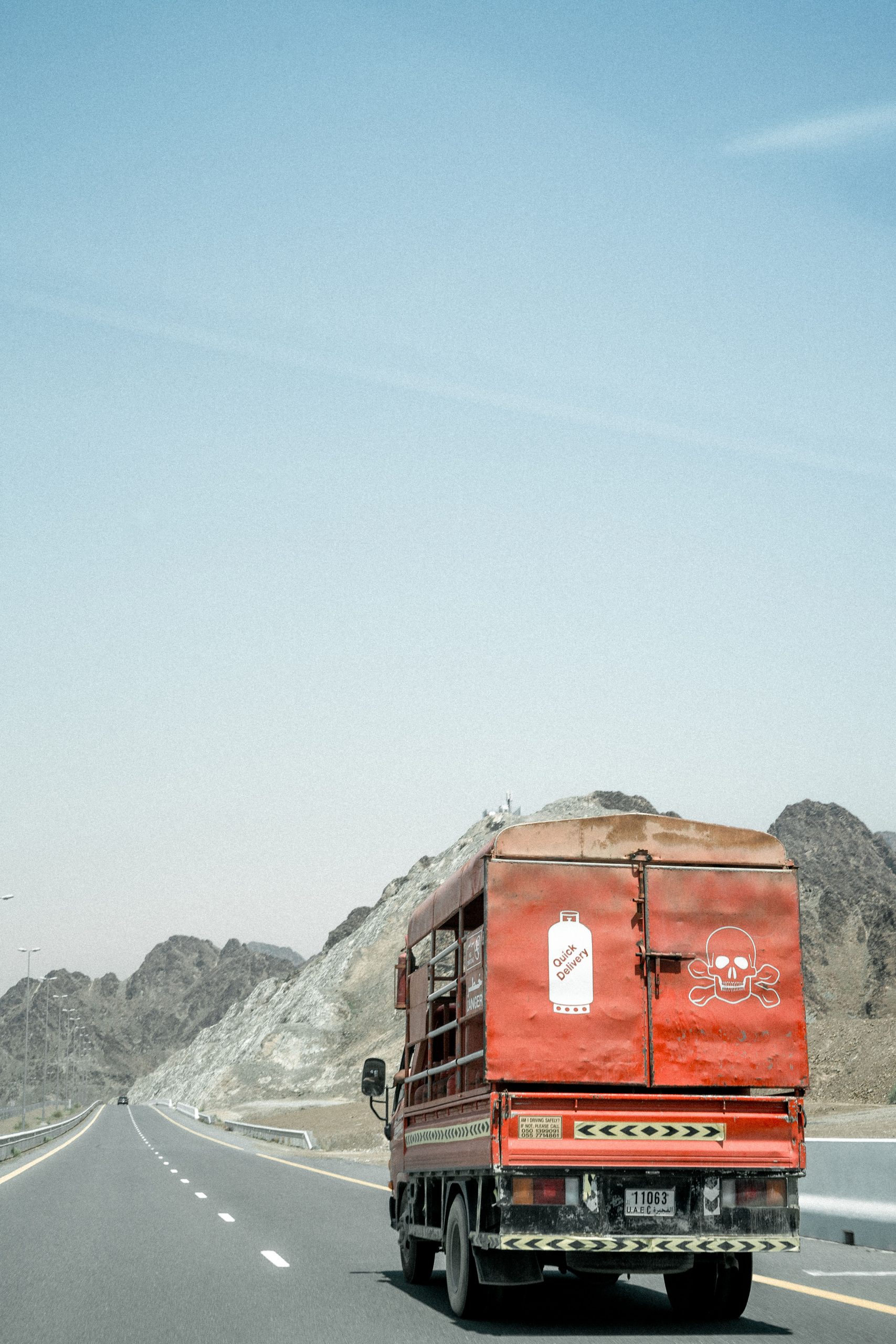 Gastransporter im Oman